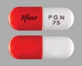 Pfizer PGN 75 Lyrica 75 mg