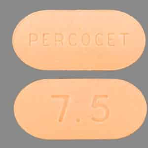 PERCOCET 7.5 Percocet 500 mg / 7.5 mg