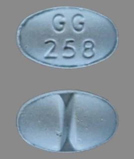 GG 258 Alprazolam 1 mg