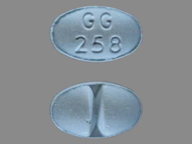 GG 258 Alprazolam 1 mg